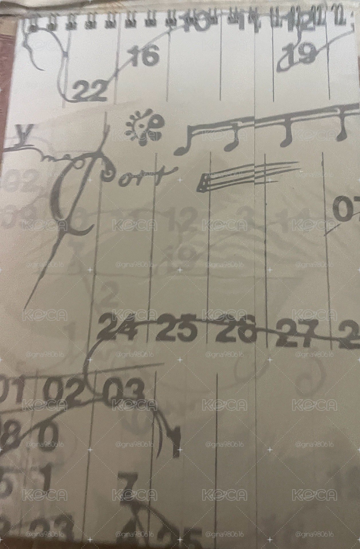 年曆筆記本