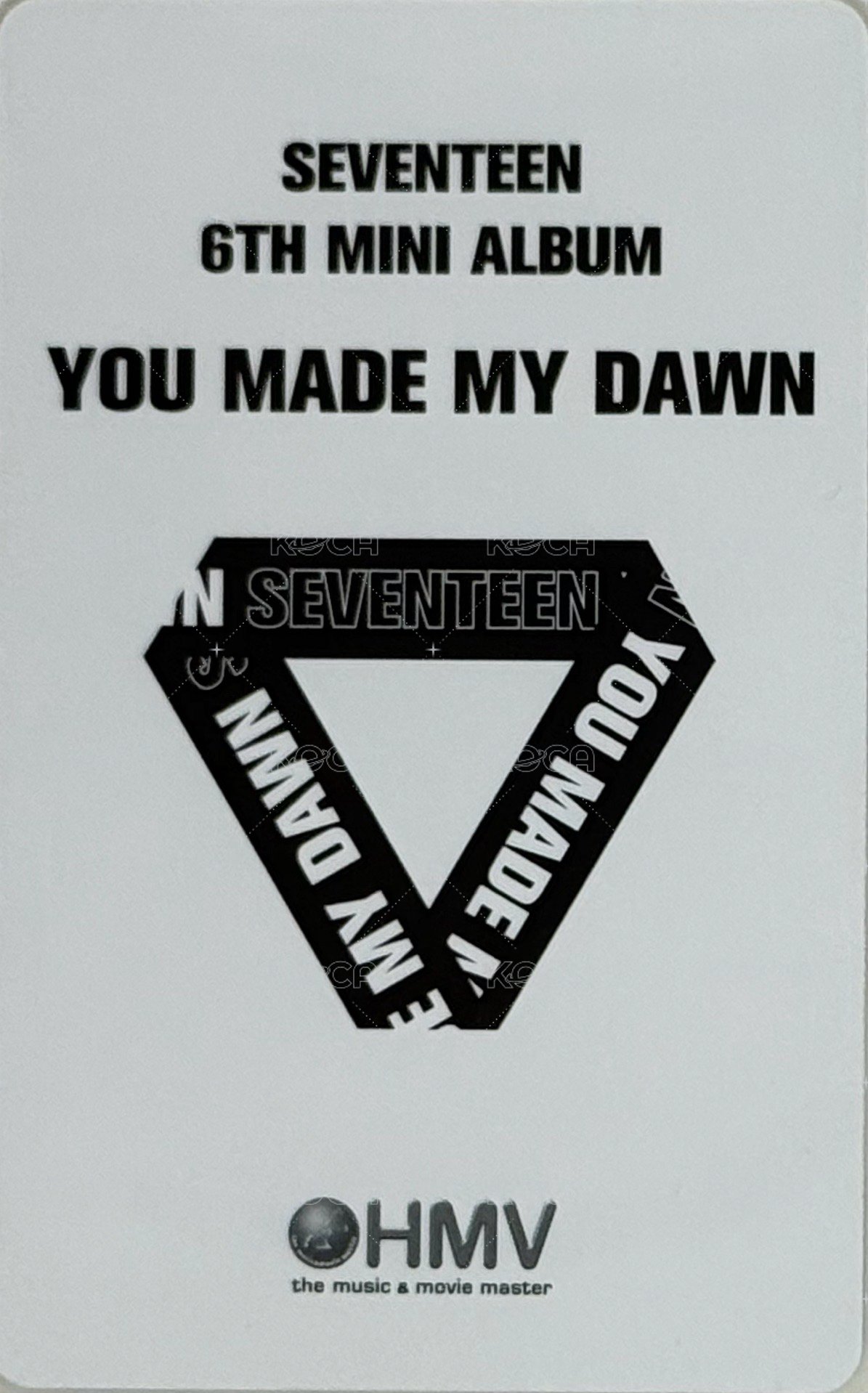 MINI6 hmv 特典卡  背面