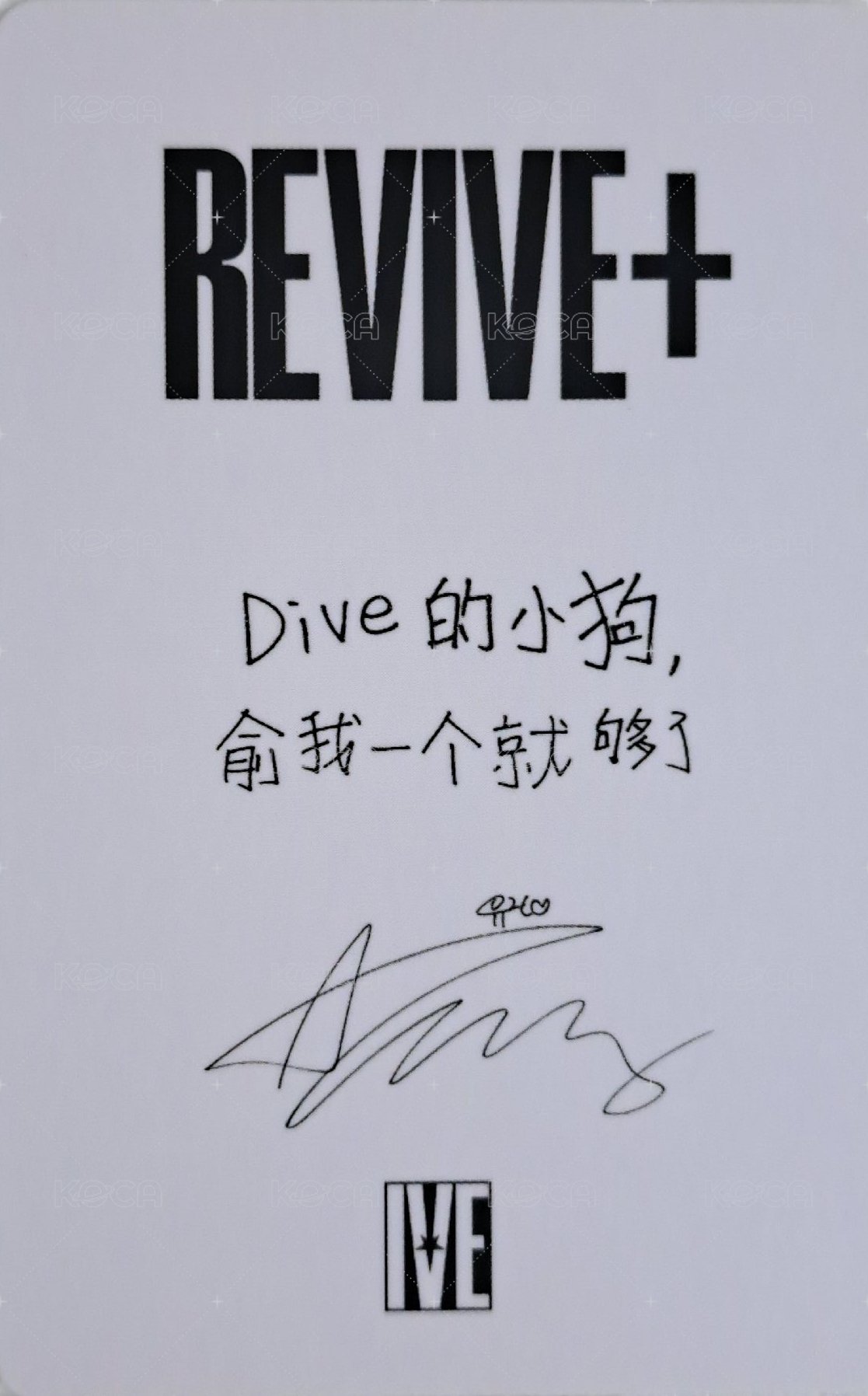 REVIVE+ 京東 1.0 特典卡  背面