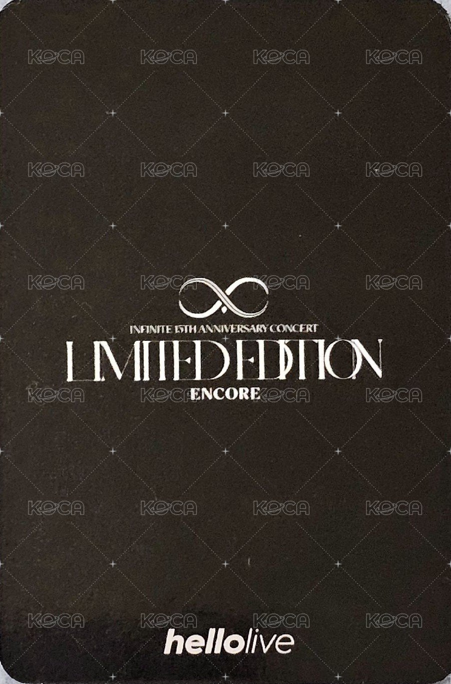 15週年安可演唱會 hl 直播卡  背面