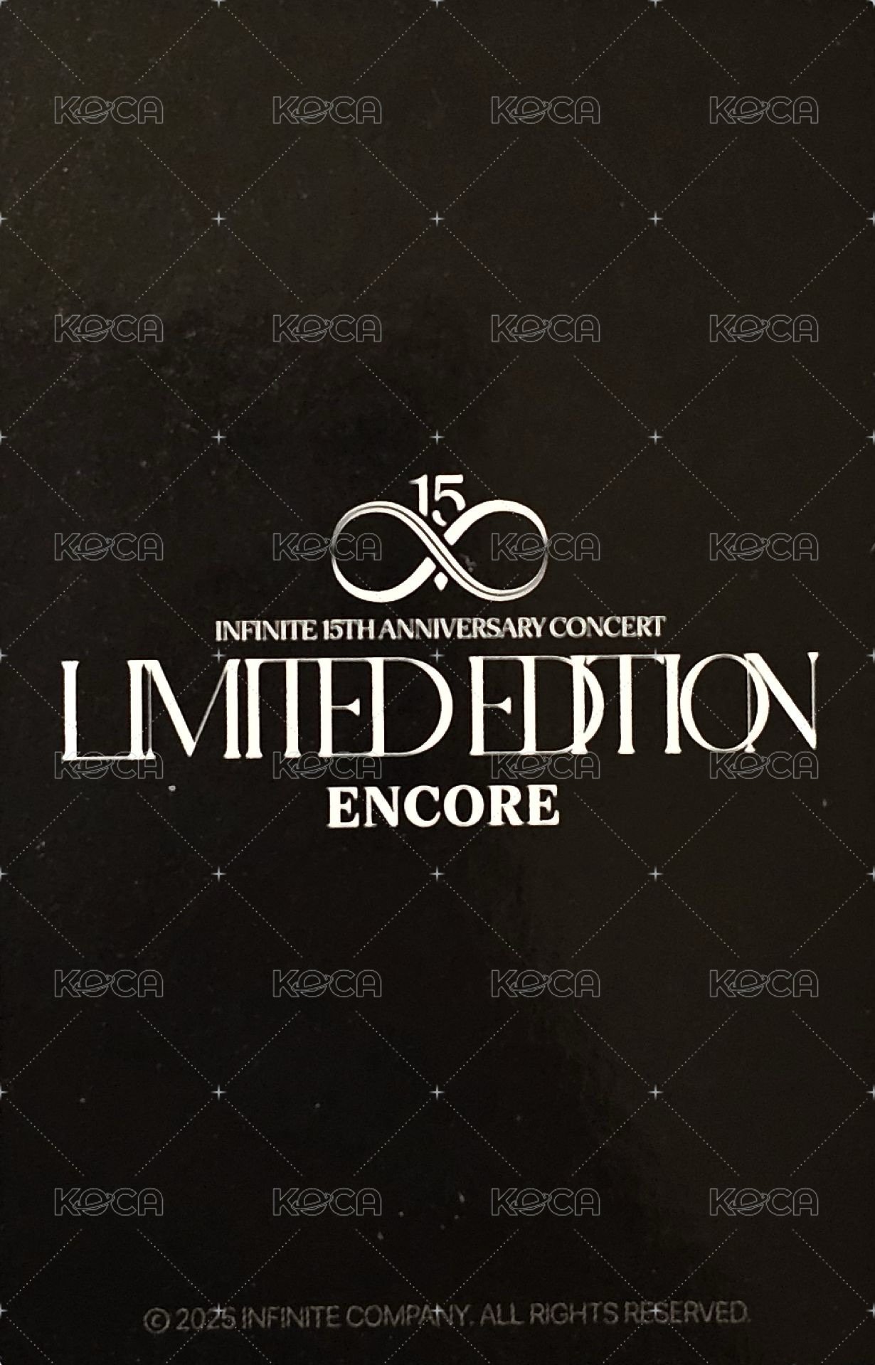 15週年安可演唱會 周邊卡 明信片組 背面