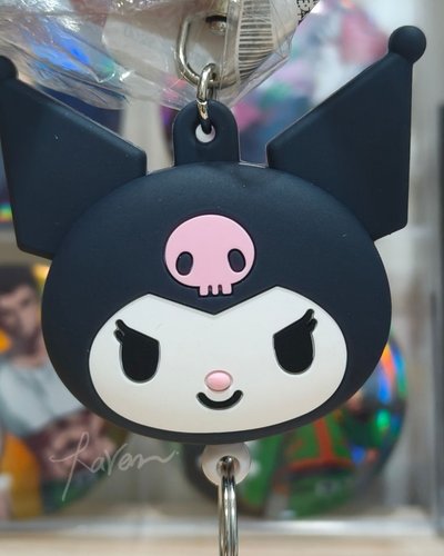 庫洛米造型伸縮鑰匙圈