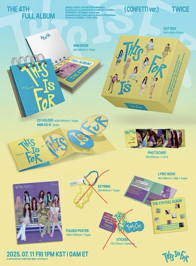 Twice This Is For 正規四 專輯 Confetti ver.