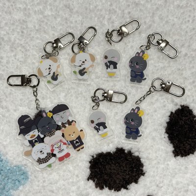 東蛋場週 隨機吊飾鑰匙圈 🦕🪨🎸椅孫全員