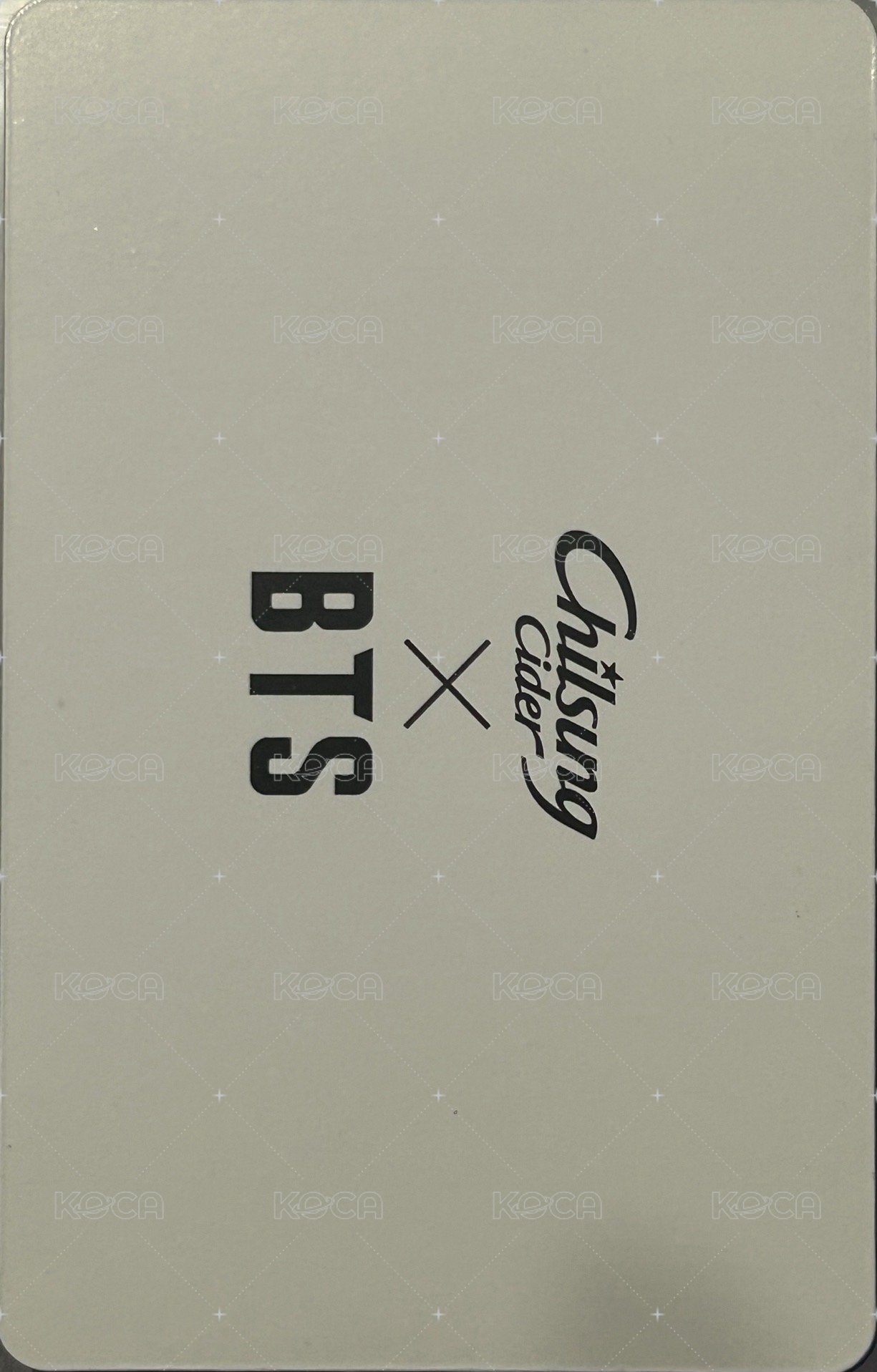 七星變化卡 代言卡  背面