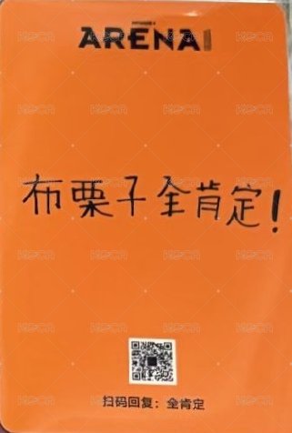 arena 特別版 雜誌卡  背面