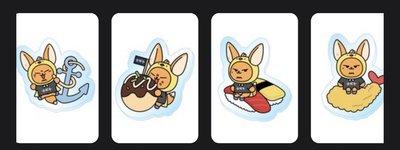 角巴兔（其實只有猛春）日巡徽章（兩圖