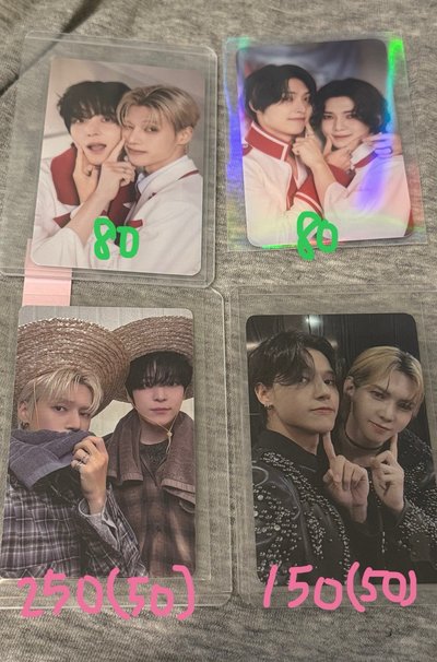 Ateez小卡 / GH4 am飲料卡 /GH3 ms 簽售卡 嘟嘴卡/ 友榮小卡/ 雙人卡 /崔傘豆豆眼娃卡