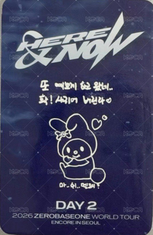 H&N 安可 D2 入場卡 / 場限卡  背面