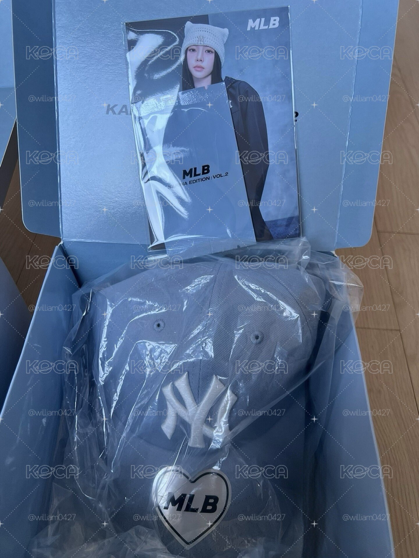 Karina MLB帽子2.0 淺藍色帽子卡組