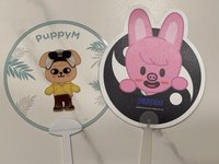 兩個扇子一起出