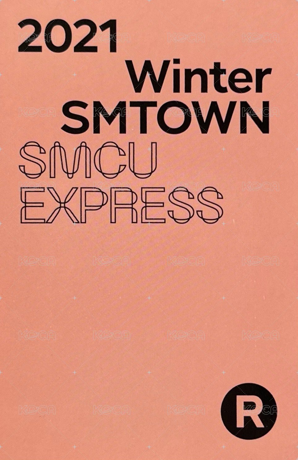 2021冬專 專輯卡 ID卡 背面