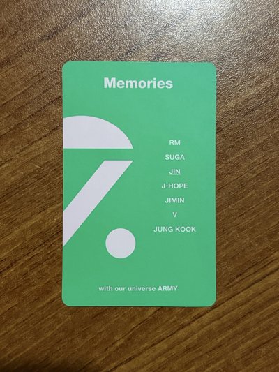 BTS Jin 2020藍光回憶錄小卡 金碩珍