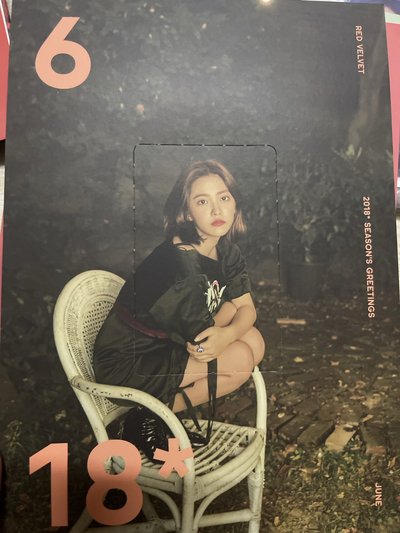 REDVELVET YERI 2018年曆組