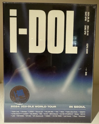 i-dle 24’世巡演唱會 iDOL DVD 一般版全新未拆