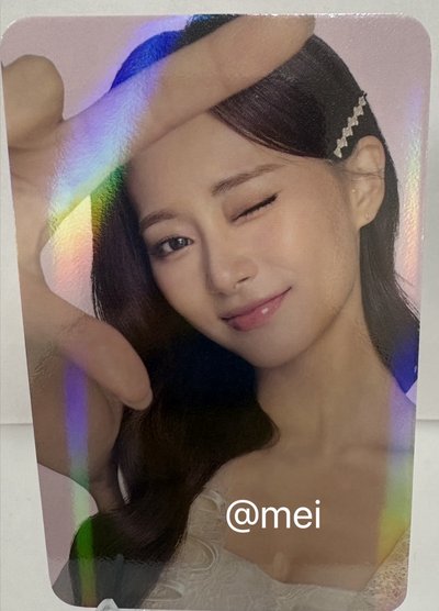 現貨-子瑜711代言閃卡(有背損）