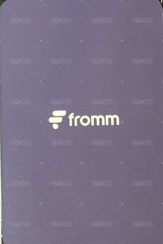 演唱會 直播卡 fromm 背面