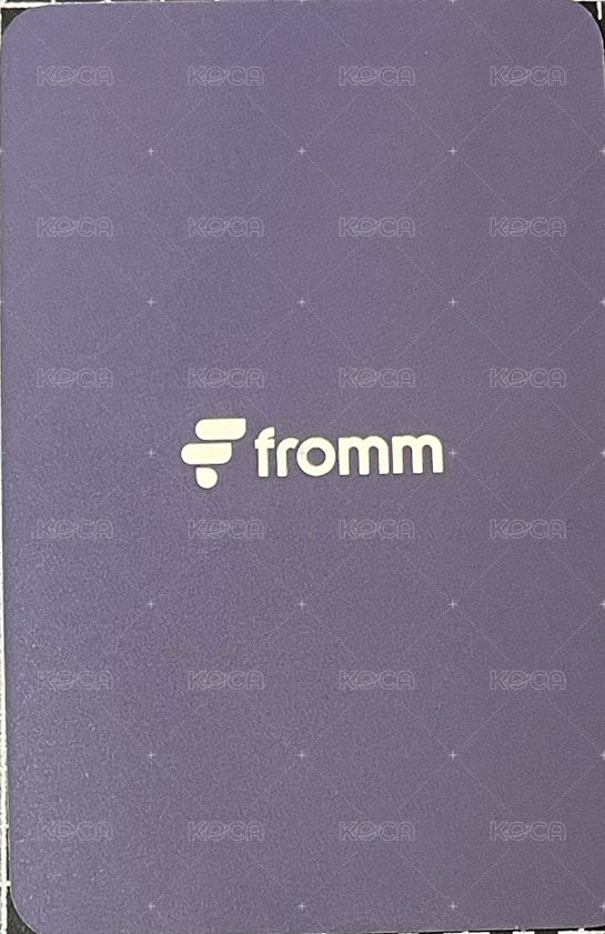 演唱會 直播卡 fromm 背面