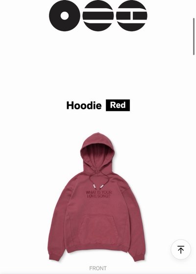 [現貨] BTS ARIRANG 週邊帽T Hoodie (Red) 快速出貨