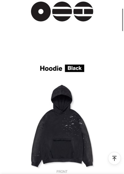 [現貨] BTS ARIRANG 週邊帽T Hoodie (Black) M號 快速出貨