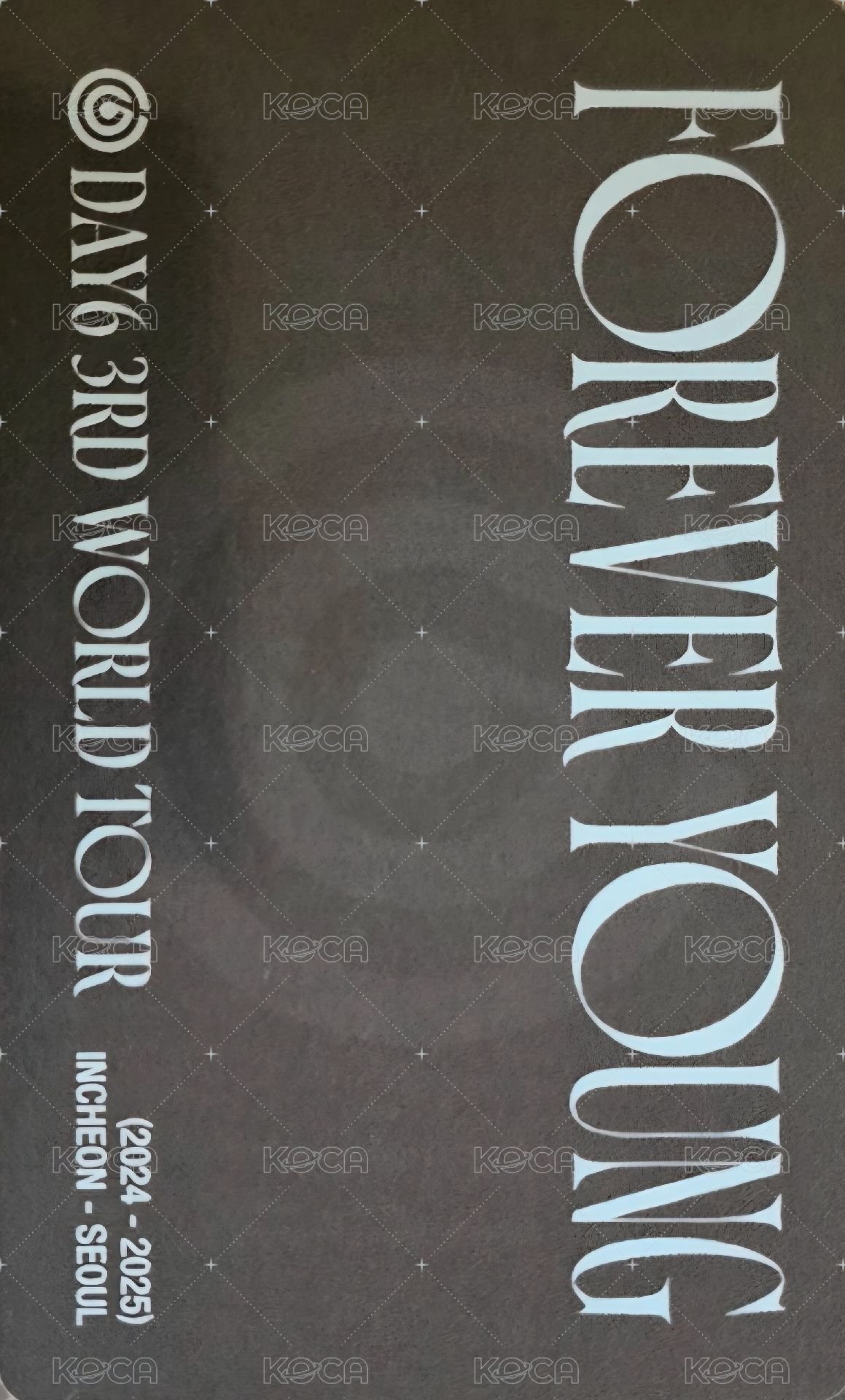 3rd世巡 fans DVD 特典卡  背面