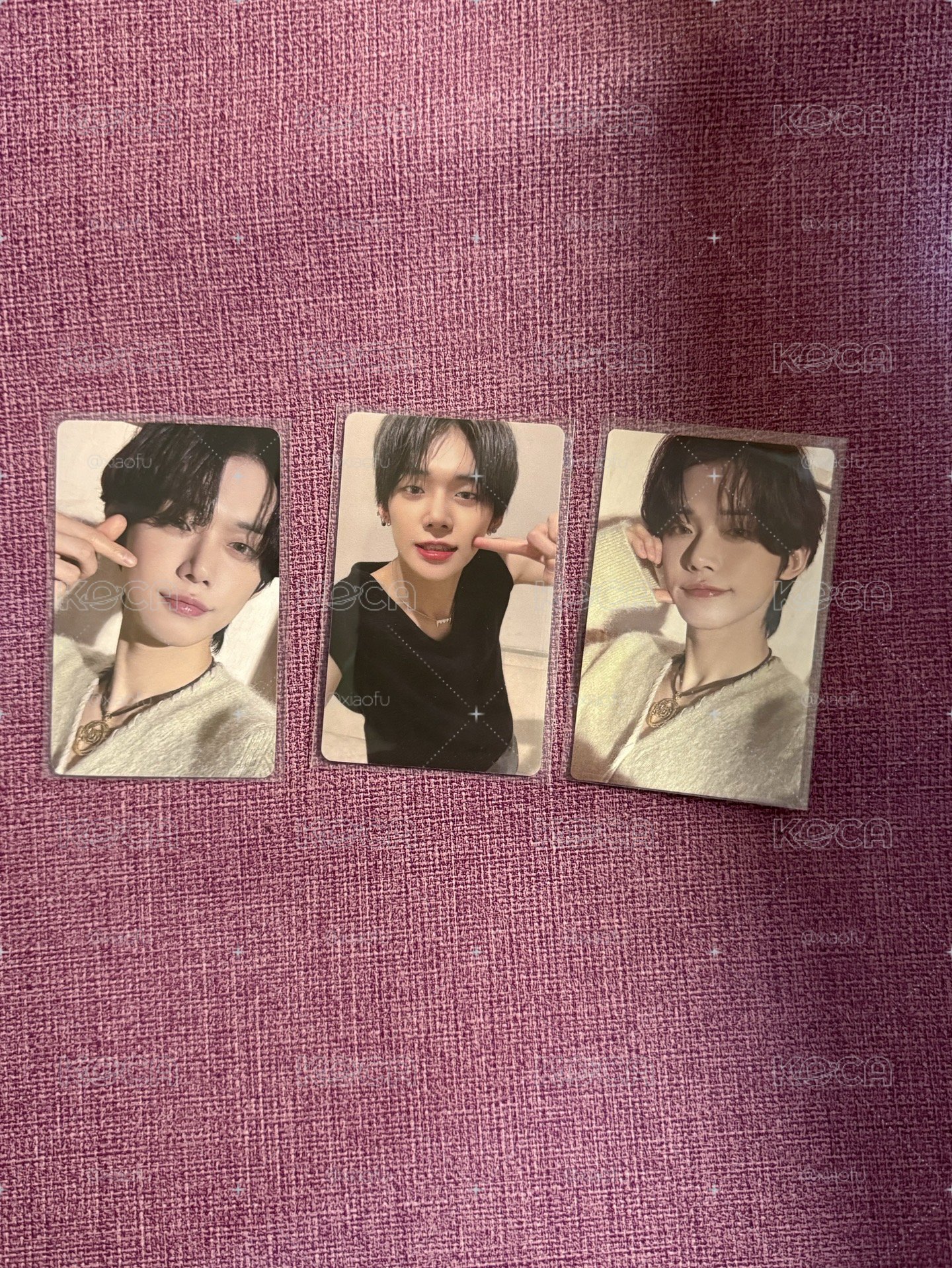 崔然竣 yeonjun 比心竣 日專專卡 戳臉竣