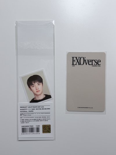 EXO’verse FM 嘟人生四格證件照組+隨機卡