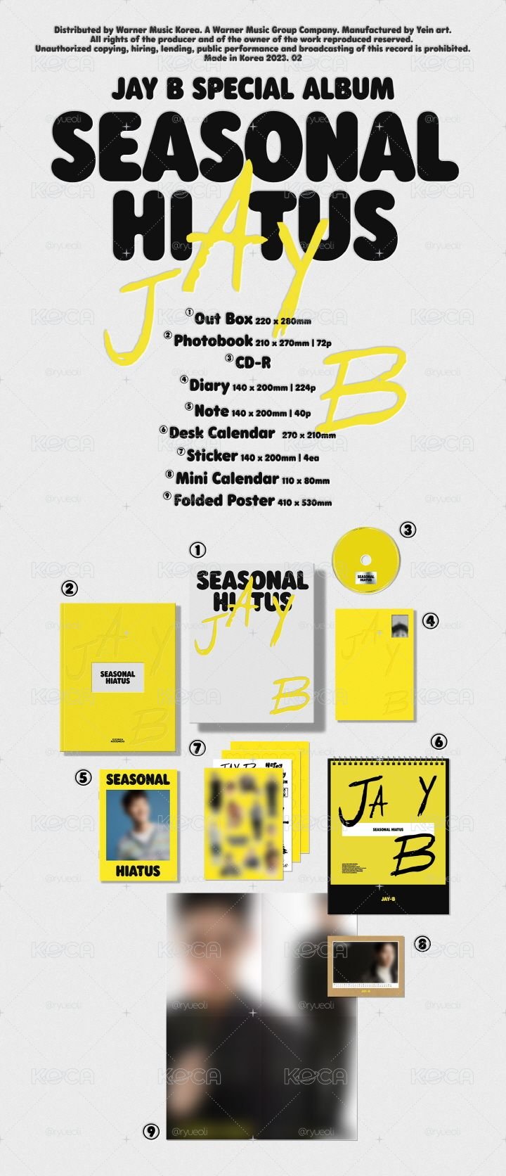 林在範 JAY B (GOT7) - SPECIAL ALBUM : SEASONAL HIATUS
