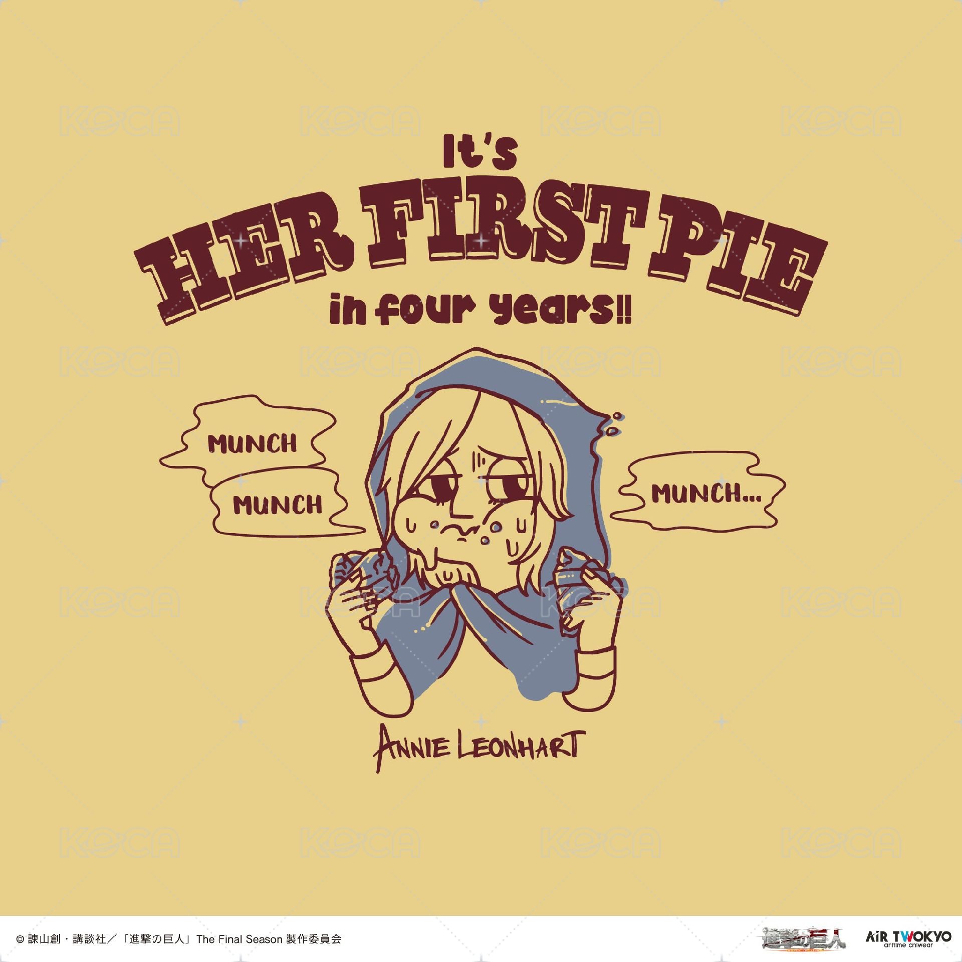 It's HER FIRST PIE in four years!!短T