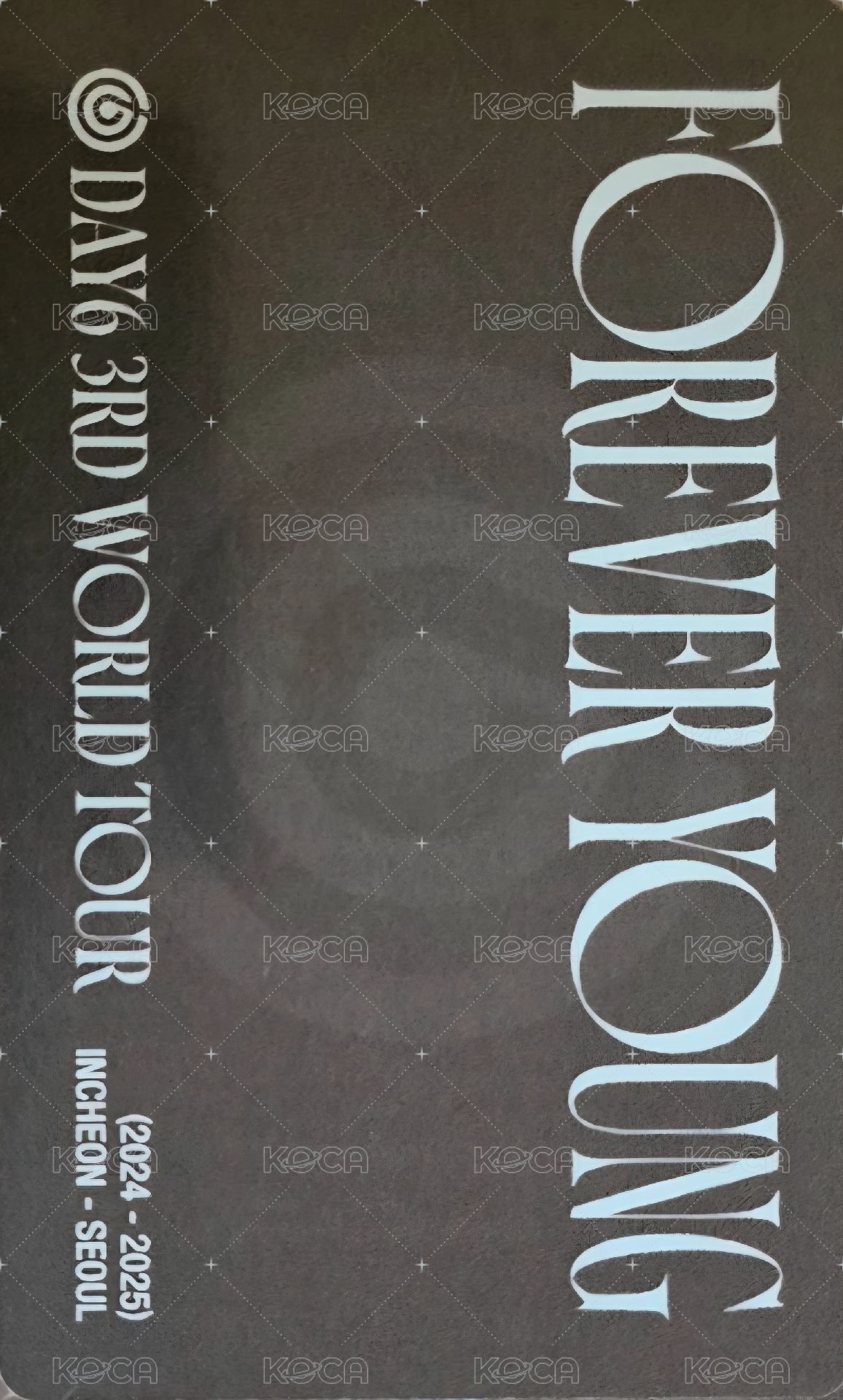 3rd世巡 fans DVD 特典卡  背面