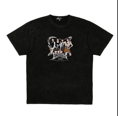 aespa黑色人像短袖