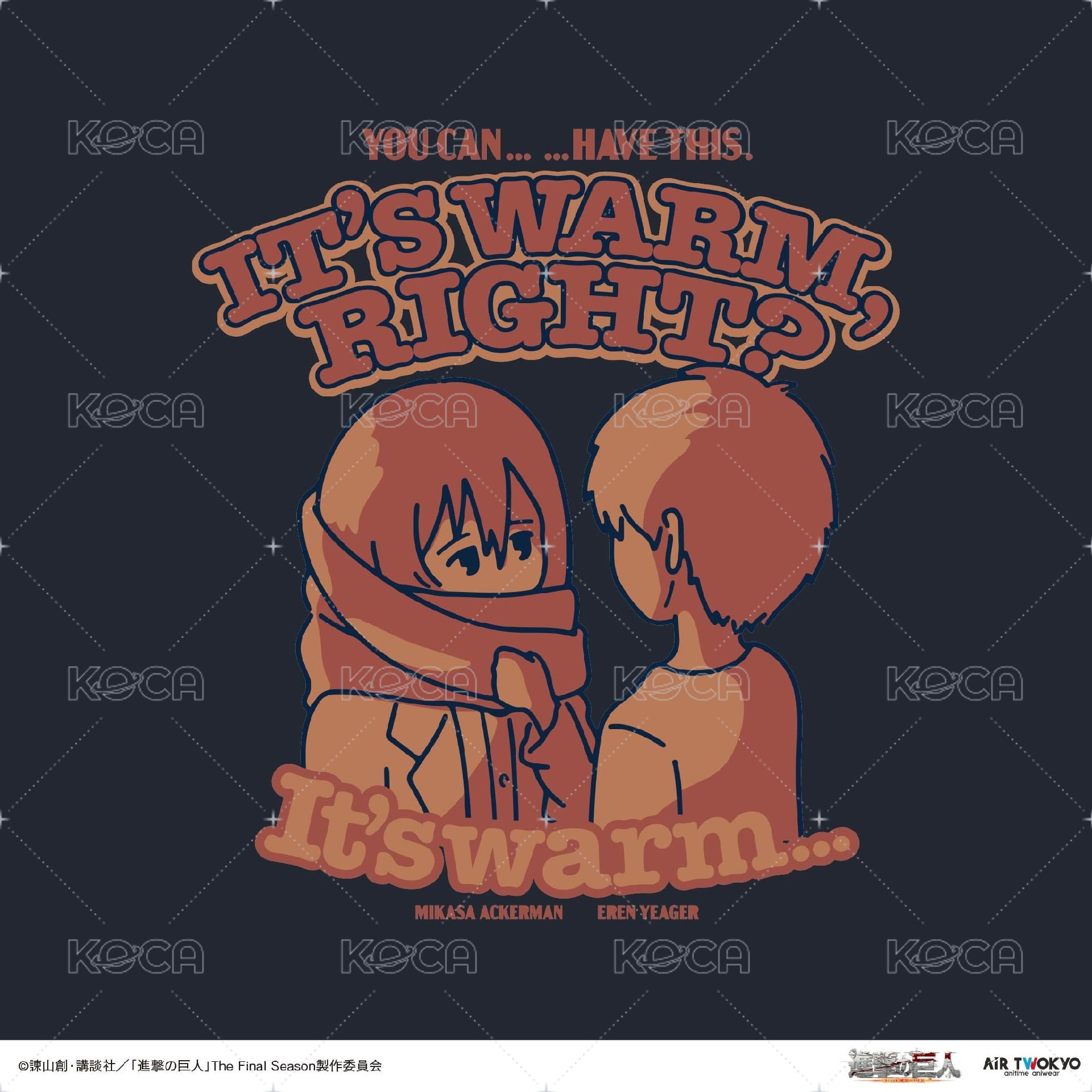 艾連x米卡莎「我們回家吧」短T