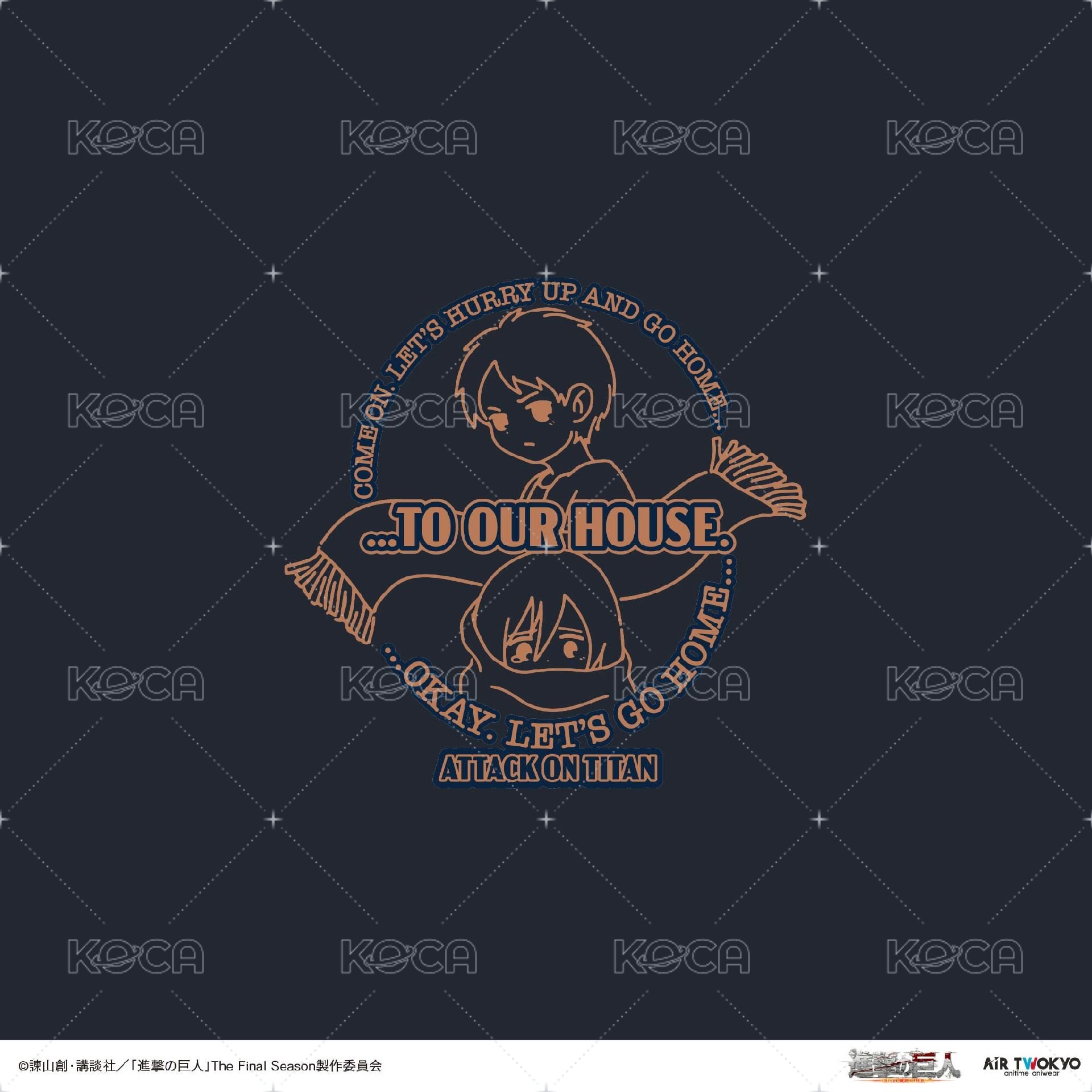 艾連x米卡莎「我們回家吧」短T