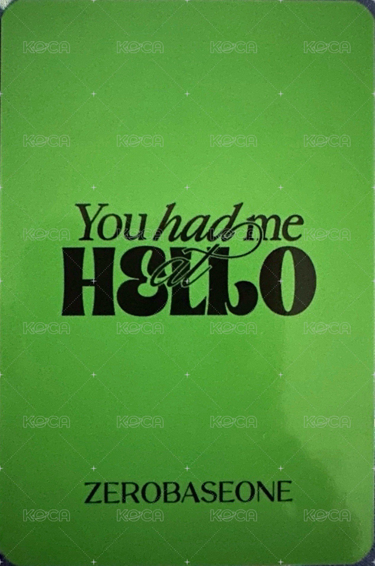 迷三 打歌卡 KWAVE 棒棒糖 背面