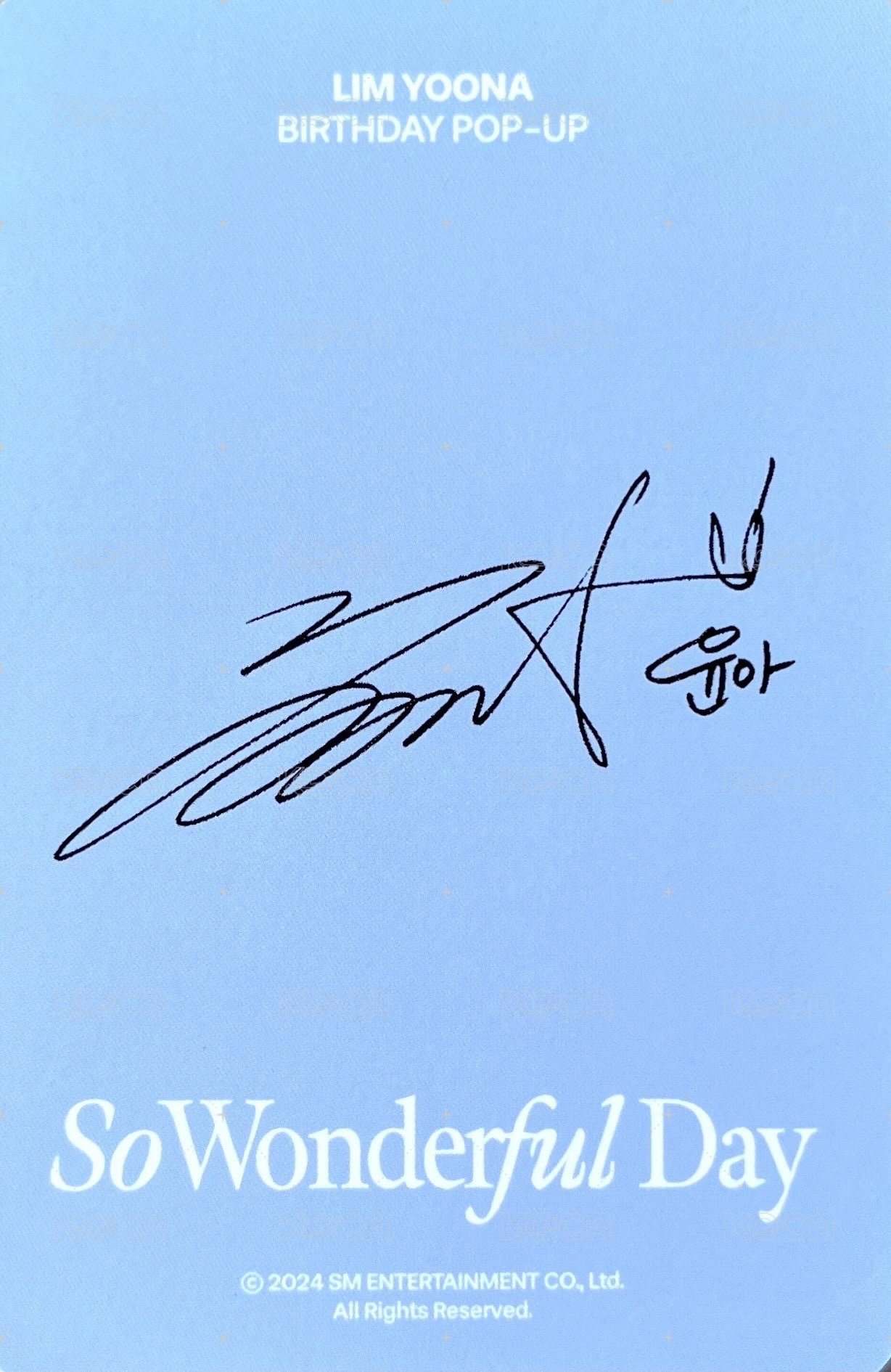 2024生日快閃 周邊卡  背面