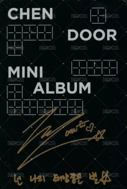 DOOR 專輯卡  背面