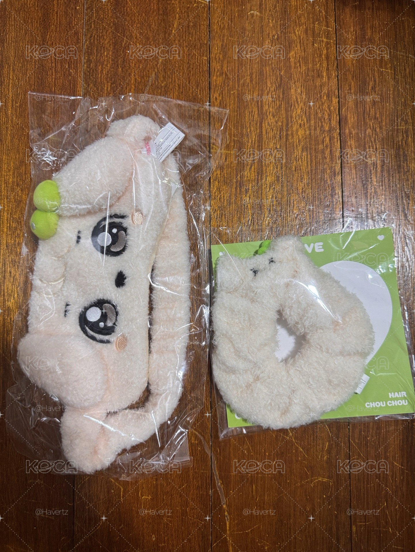 俞真尼 眼罩 髮圈