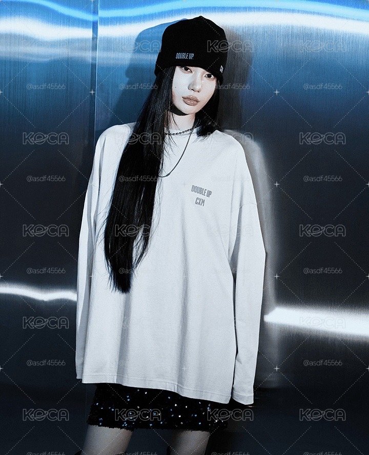 CxM DOUBLE UP 灰色長袖 T-Shirt（M）