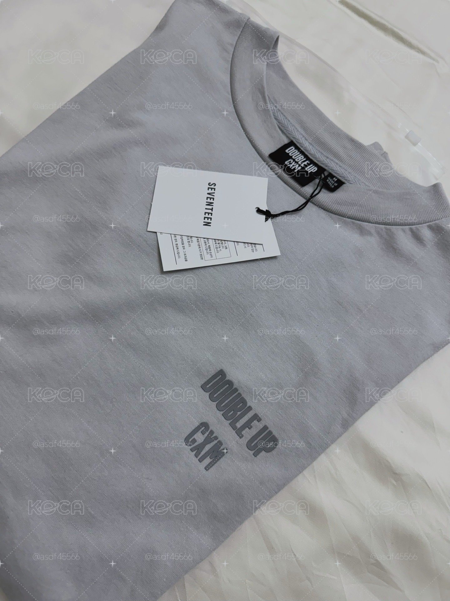 CxM DOUBLE UP 灰色長袖 T-Shirt（M）