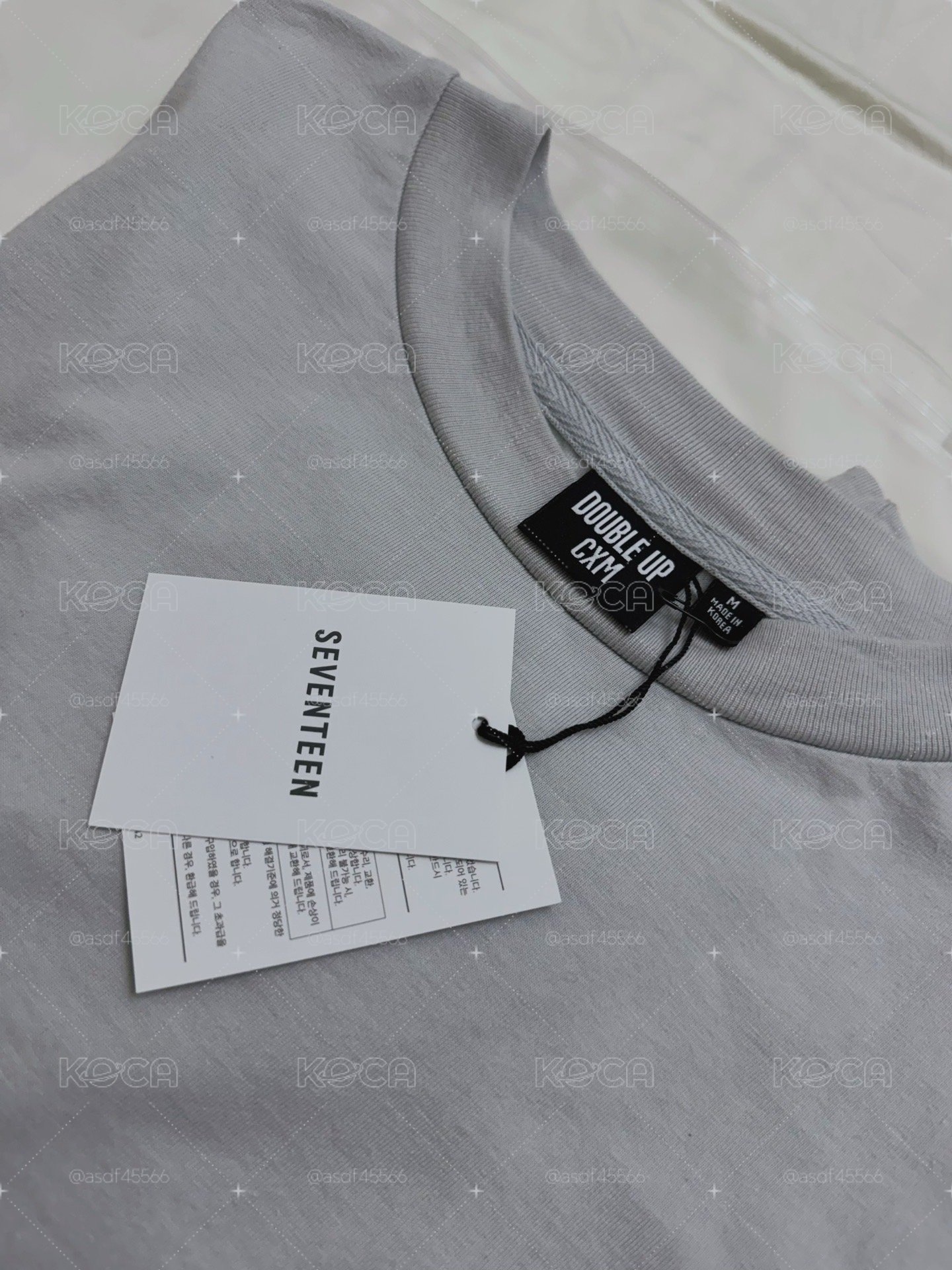 CxM DOUBLE UP 灰色長袖 T-Shirt（M）