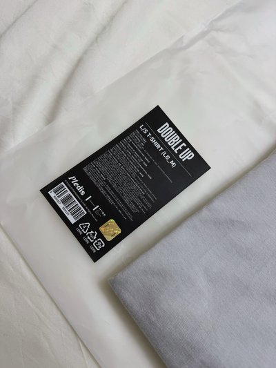 CxM DOUBLE UP 灰色長袖 T-Shirt（M）