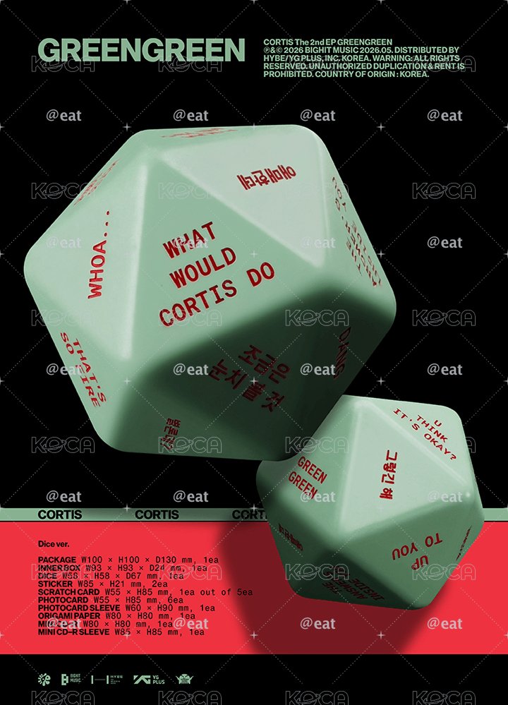 [GREENGREEN] 黑膠骰子專