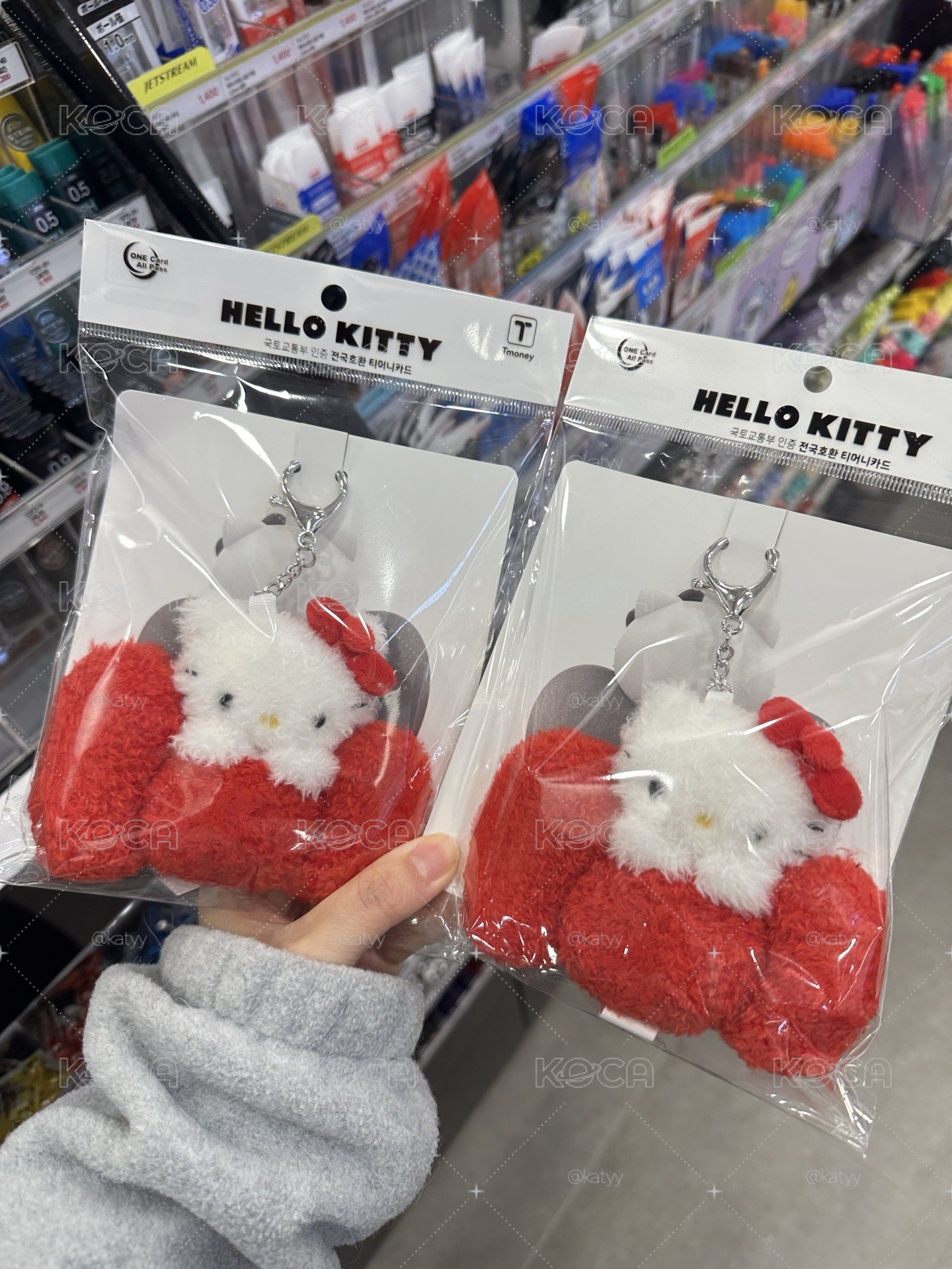 韓國限定HELLO KITTY 韓國交通卡T-MONEY 