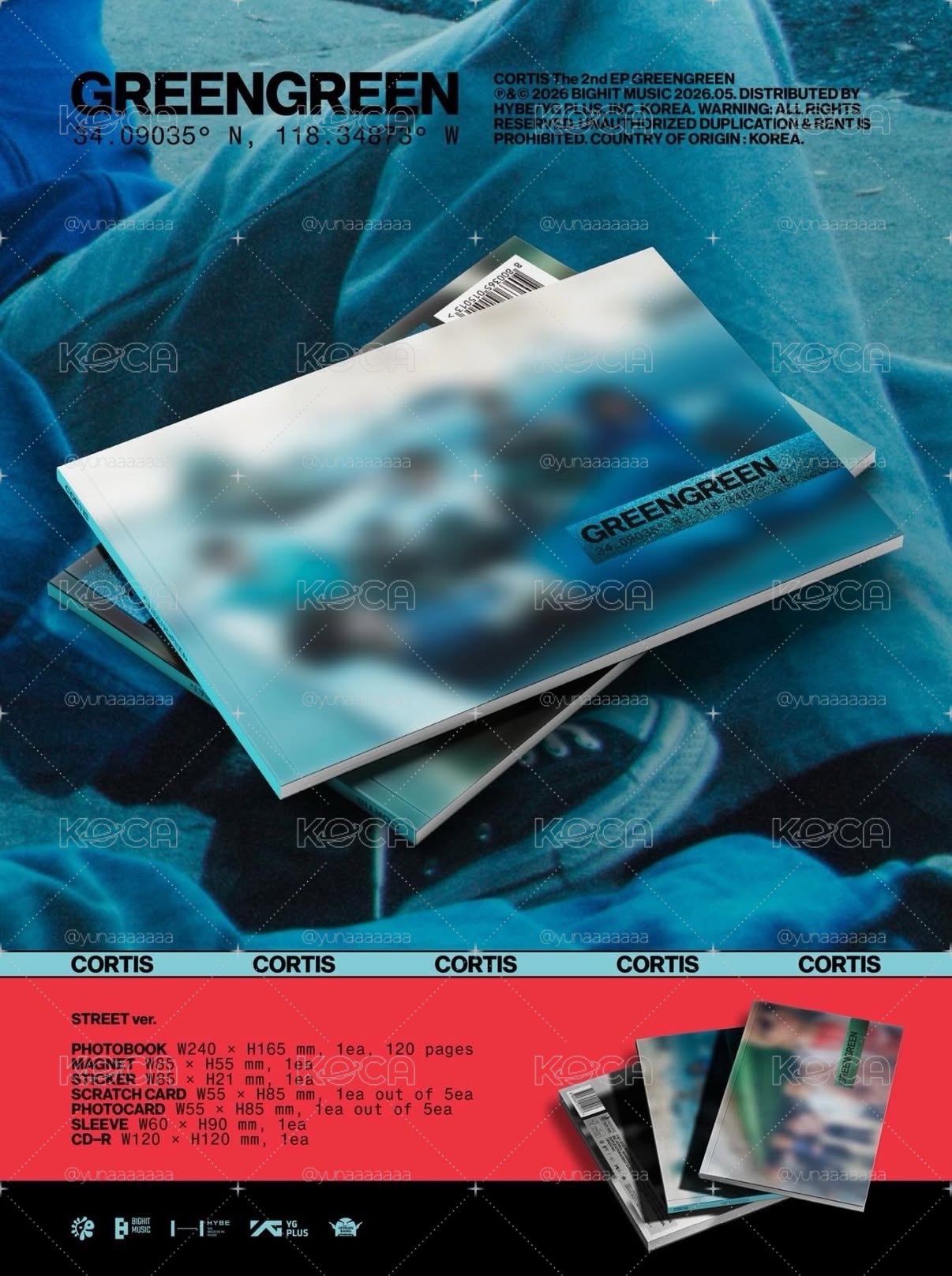 CORTIS ［GREENGREEN］專輯代購 黑膠Ver. 骰子Ver.
