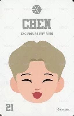 玩偶鑰匙圈 周邊卡  背面