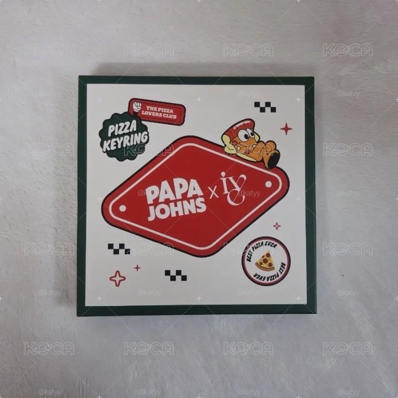 現貨IVE PAPAJOHNS PIZZA鑰匙圈組