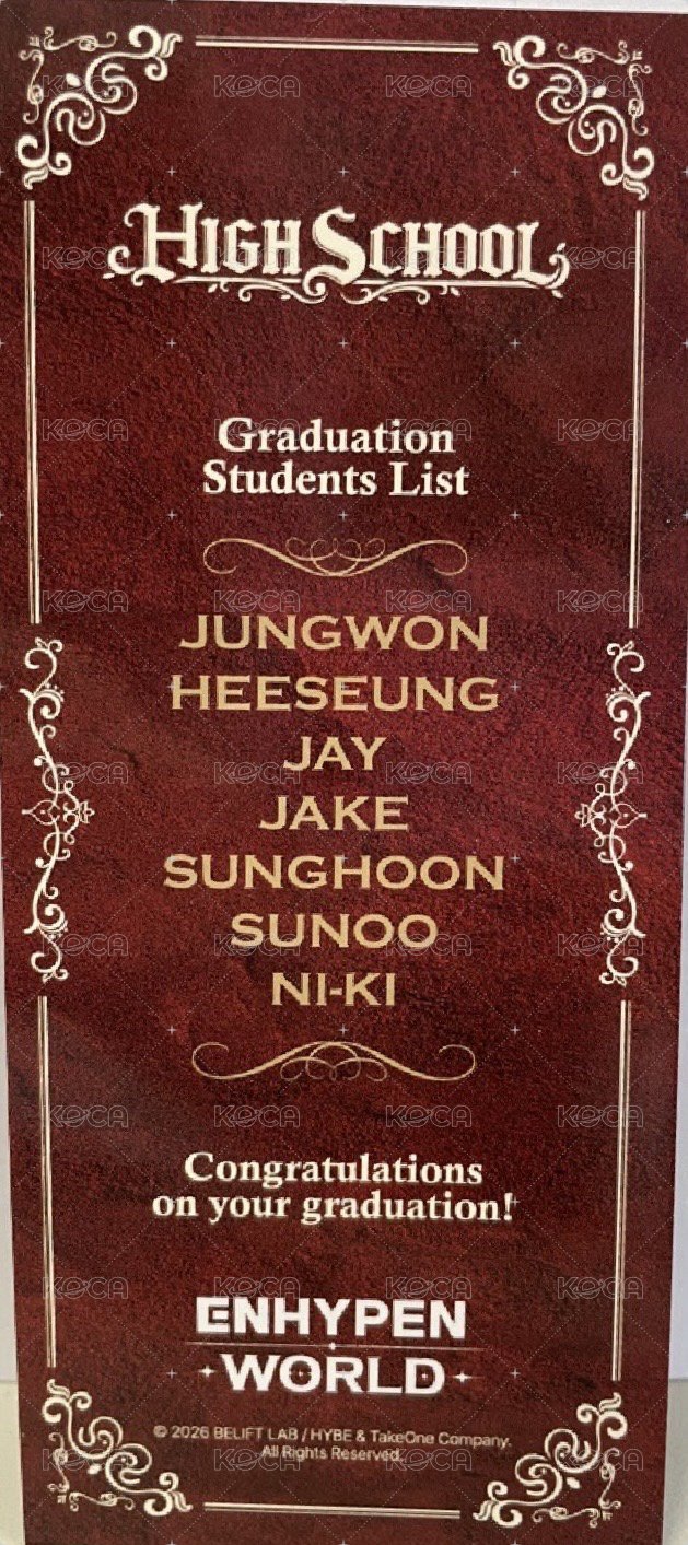 校園制服 書籤  背面