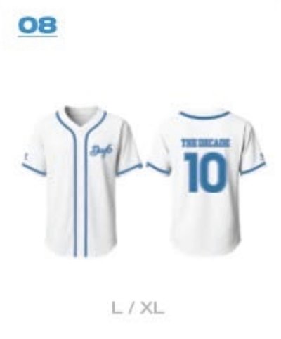 DAY6 十週年林口場週 球衣 L