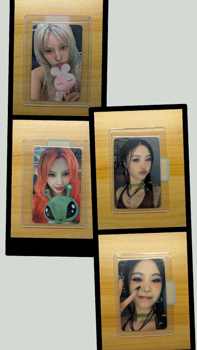 Sooyeon🦊🐹圖一am韓背簽售*2+ ia外星人韓背簽售*1+ 圖二am韓背特典*1+ 貼紙*4(均含翻譯)