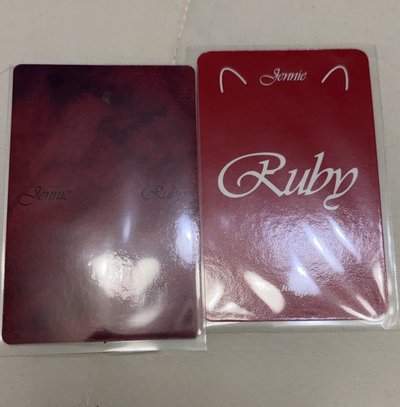 Jennie 小卡 特典 RUBY 